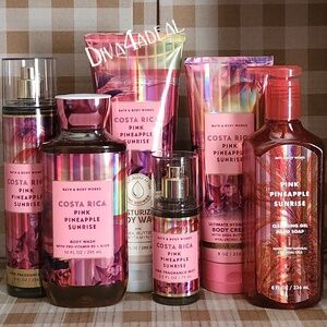 Bath & Body Works Costa Rica PINK PINEAPPLE SUNRISE 6PC Collection Bundle